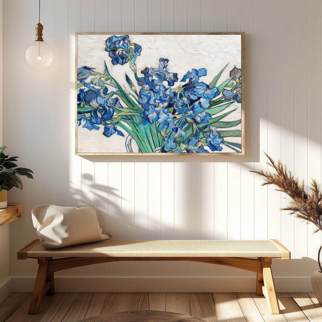 Immerse yourself in the tranquil beauty of this stunning floral artwork. Featuring a vibrant for Hallway