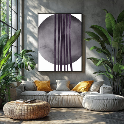 Experience the tranquil beauty of our Elegant Eclipse artwork, featuring a calming interplay of for Balcony