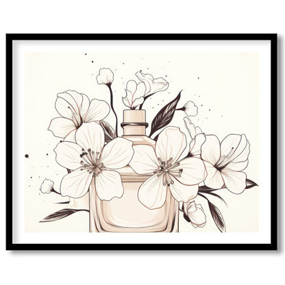 Elevate your space with 'Elegant Floral Essence,' a sophisticated piece that captures the delicate for sanctuary