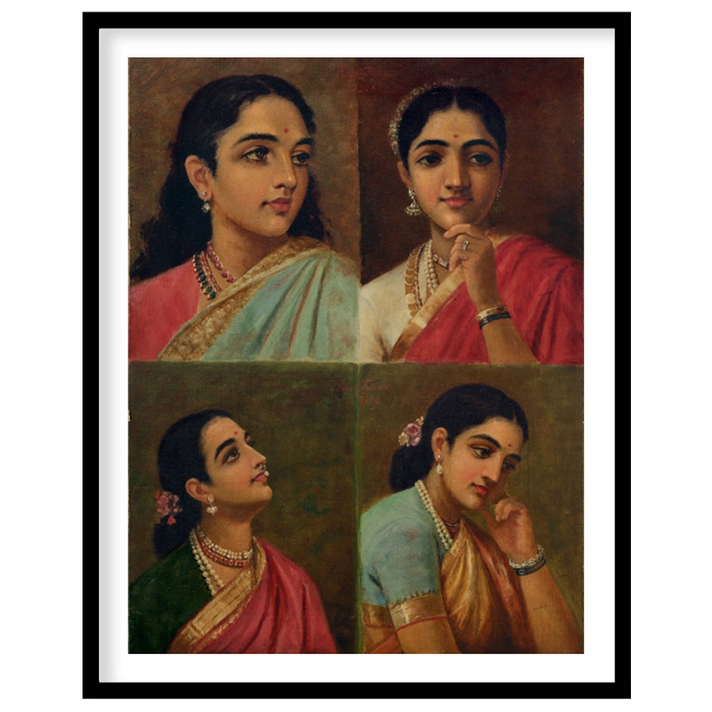 Elegant Portraits of Indian Women in Traditional Attire