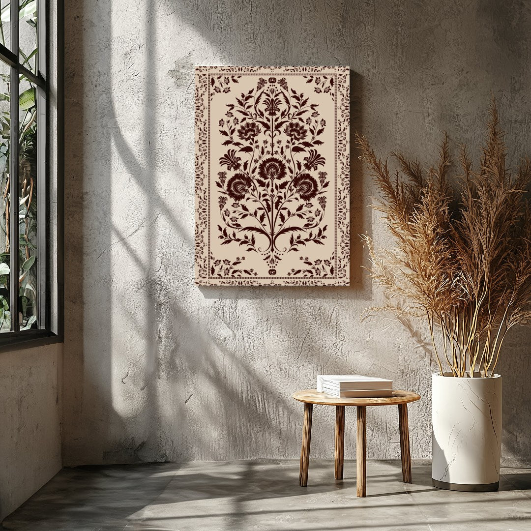 This exquisite piece showcases a vintage floral design with intricate patterns, perfect for adding for Entrance