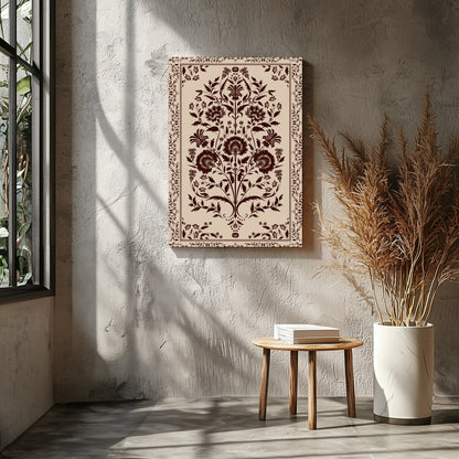 This exquisite piece showcases a vintage floral design with intricate patterns, perfect for adding for Entrance