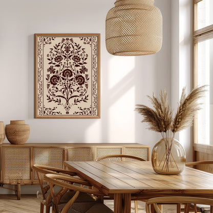 This exquisite piece showcases a vintage floral design with intricate patterns, perfect for adding for Extra Kitchen