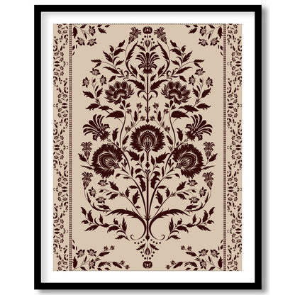 This exquisite piece showcases a vintage floral design with intricate patterns, perfect for adding for space