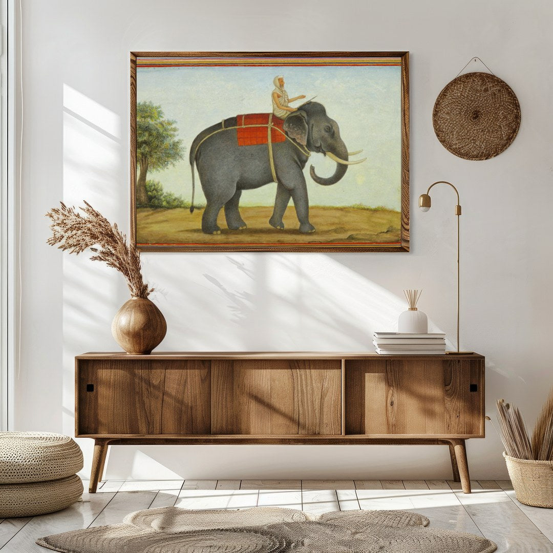Capture the timeless elegance of a bygone era with this exquisite artwork featuring a majestic for Sitting Area