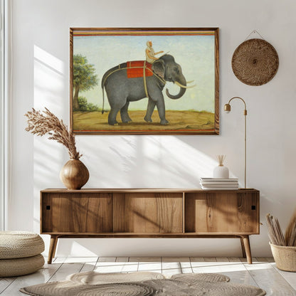 Capture the timeless elegance of a bygone era with this exquisite artwork featuring a majestic for Sitting Area