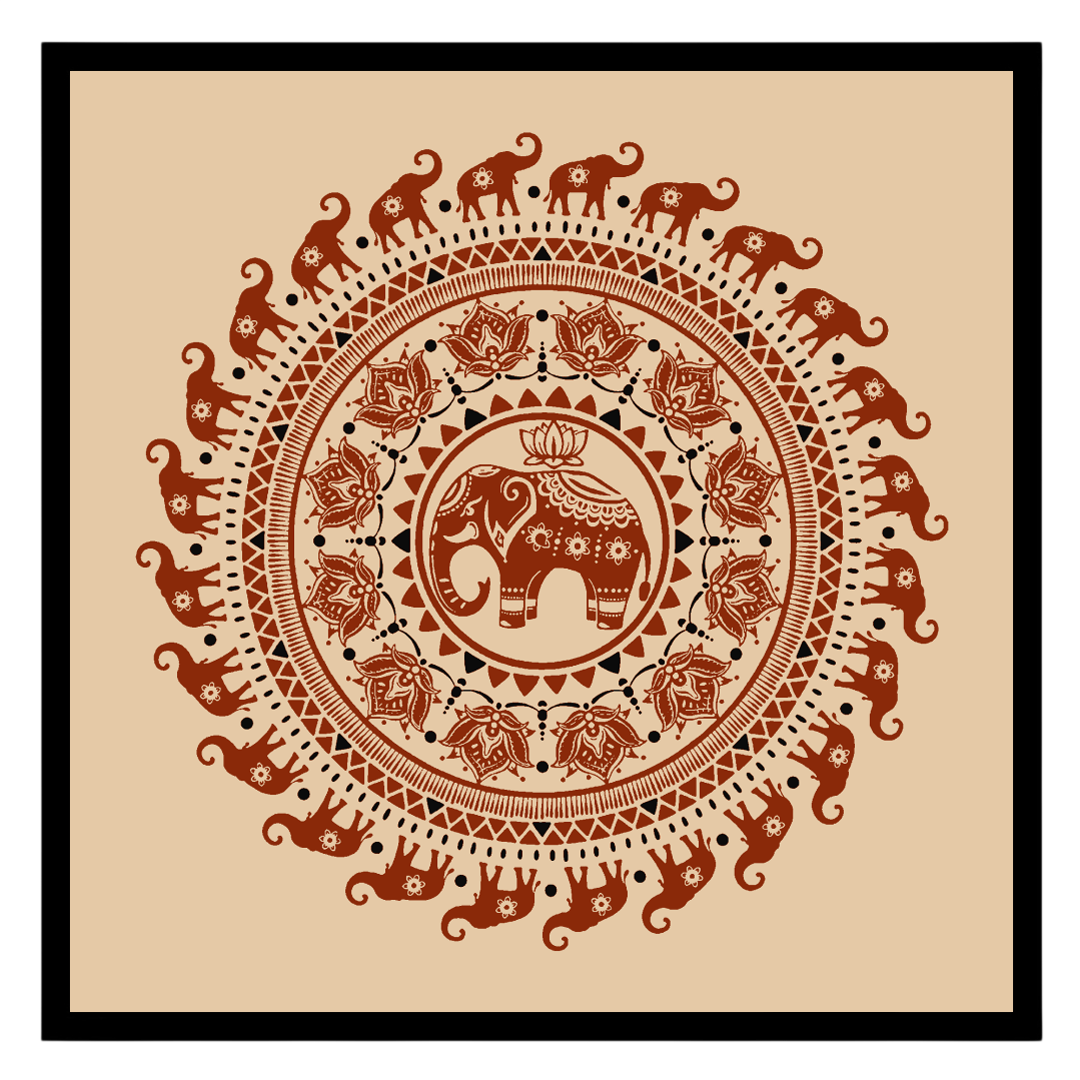 Immerse yourself in the intricate beauty of Warli art with this exquisite mandala featuring for residence