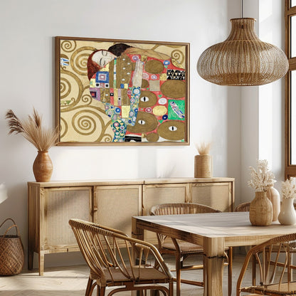 This captivating artwork captures the eternal bond through a mosaic of intricate patterns and for Dining