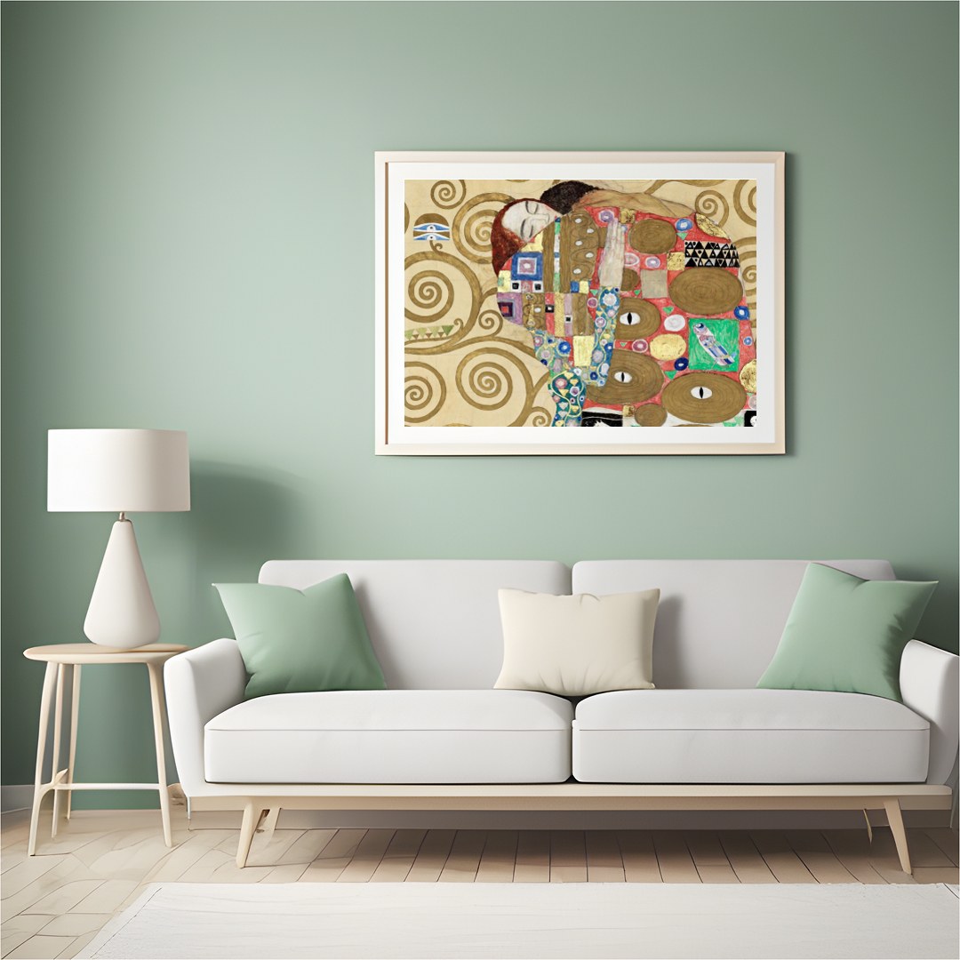 This captivating artwork captures the eternal bond through a mosaic of intricate patterns and for Hall