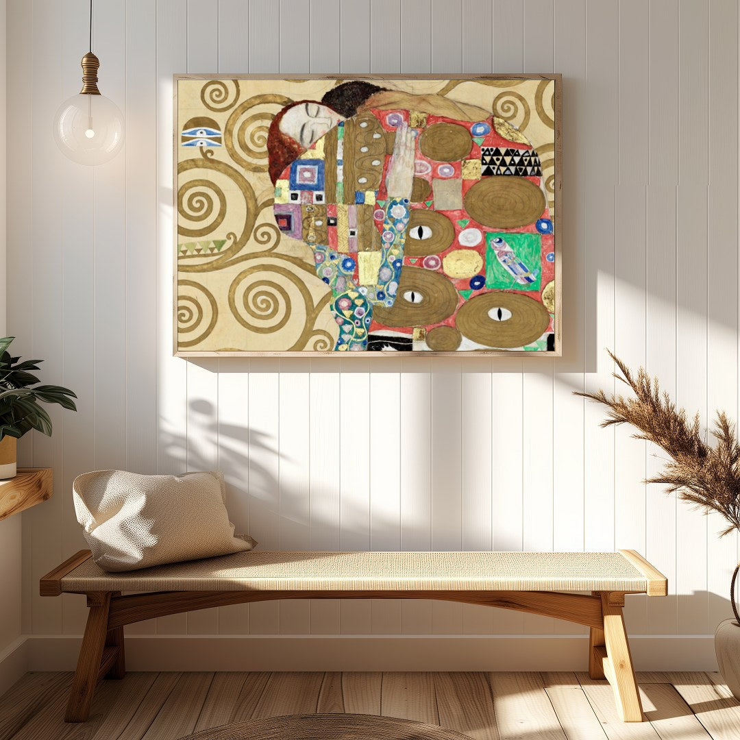 This captivating artwork captures the eternal bond through a mosaic of intricate patterns and for Hallway