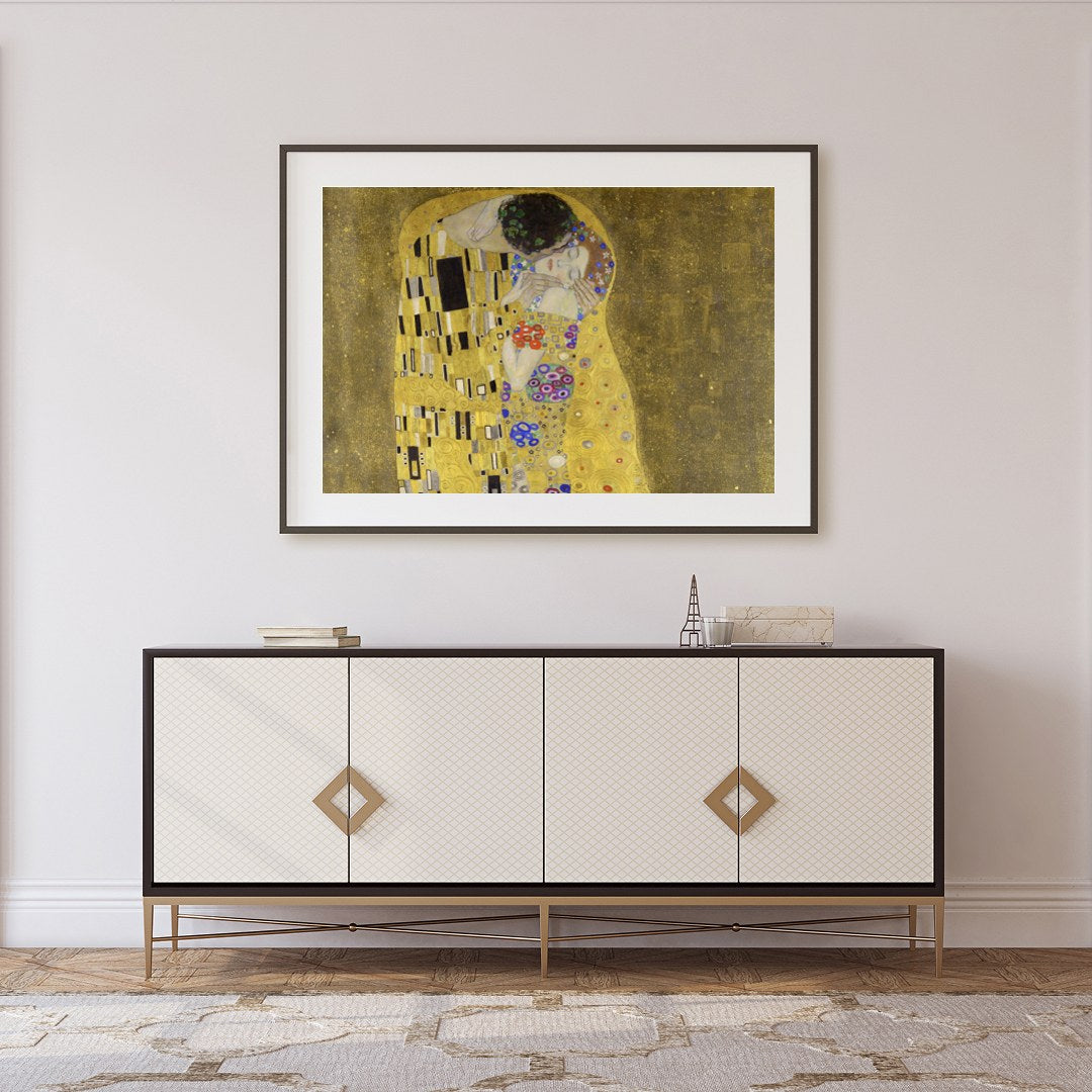 Experience the timeless beauty and serene intimacy of 'Embraced Eternity', a captivating piece that for Foyer