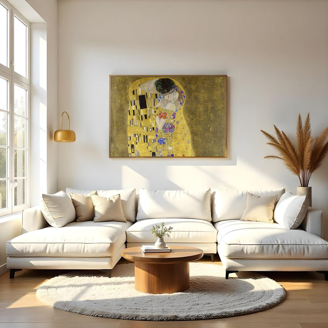 Experience the timeless beauty and serene intimacy of 'Embraced Eternity', a captivating piece that for Living Room