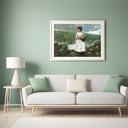 Immerse yourself in the tranquility of nature with this exquisite piece, capturing a serene moment for Hall