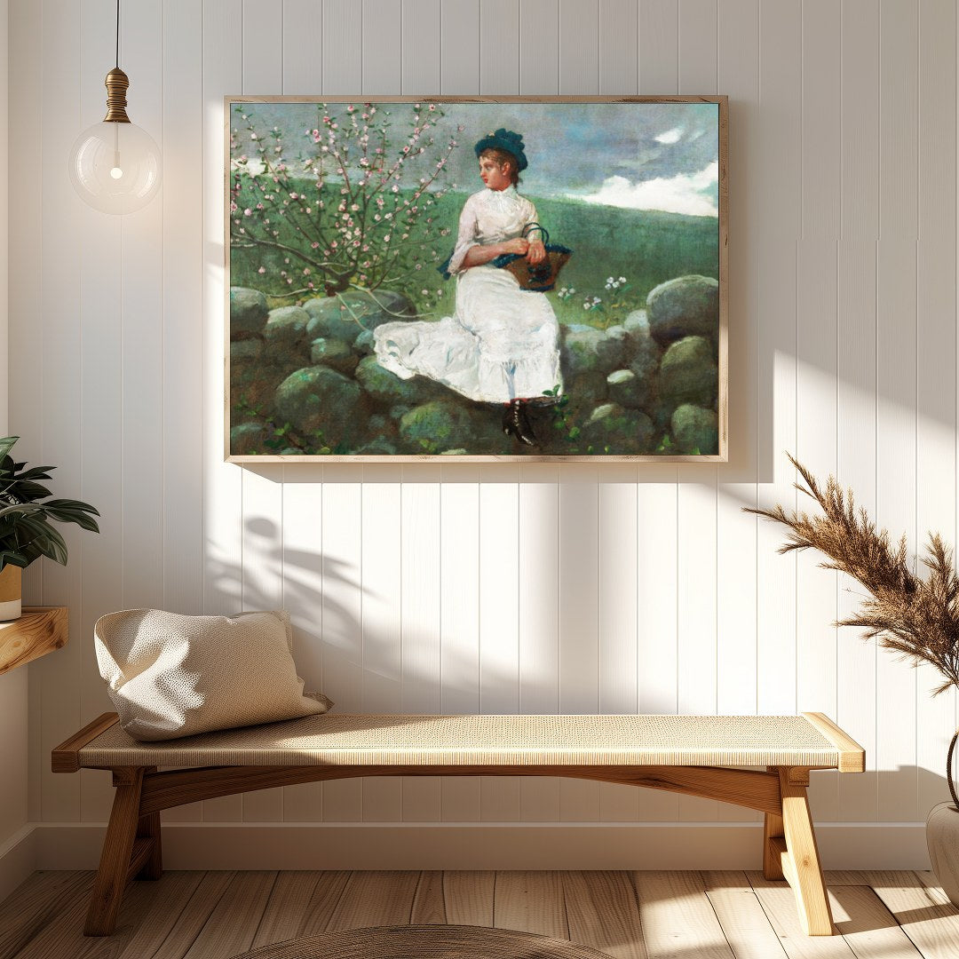 Immerse yourself in the tranquility of nature with this exquisite piece, capturing a serene moment for Hallway