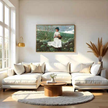 Immerse yourself in the tranquility of nature with this exquisite piece, capturing a serene moment for Living Room