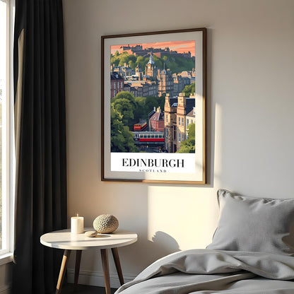 Immerse yourself in the charming architecture and vibrant landscapes of Edinburgh with this for Bedroom