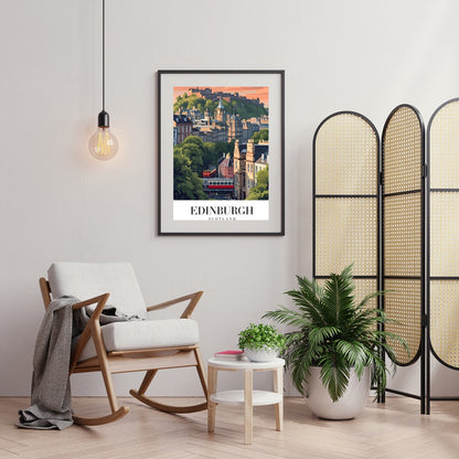 Immerse yourself in the charming architecture and vibrant landscapes of Edinburgh with this for Foyer