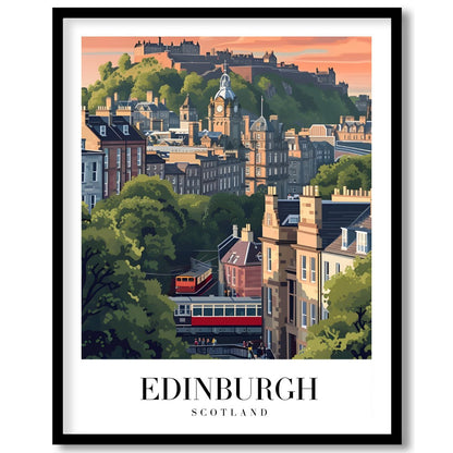 Immerse yourself in the charming architecture and vibrant landscapes of Edinburgh with this for gallery