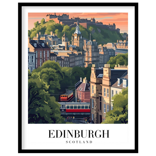 Immerse yourself in the charming architecture and vibrant landscapes of Edinburgh with this for gallery