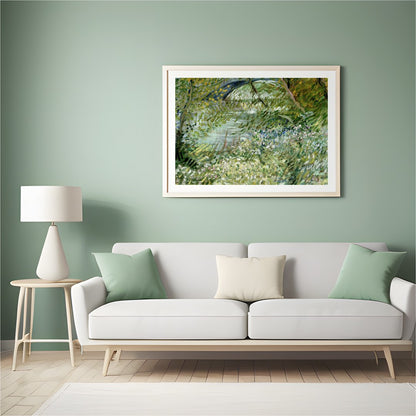 Immerse yourself in the tranquility of nature with this captivating piece. The lush greenery and for Hall