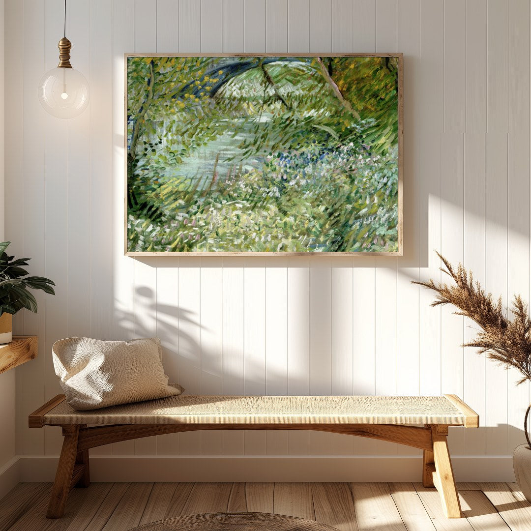 Immerse yourself in the tranquility of nature with this captivating piece. The lush greenery and for Hallway