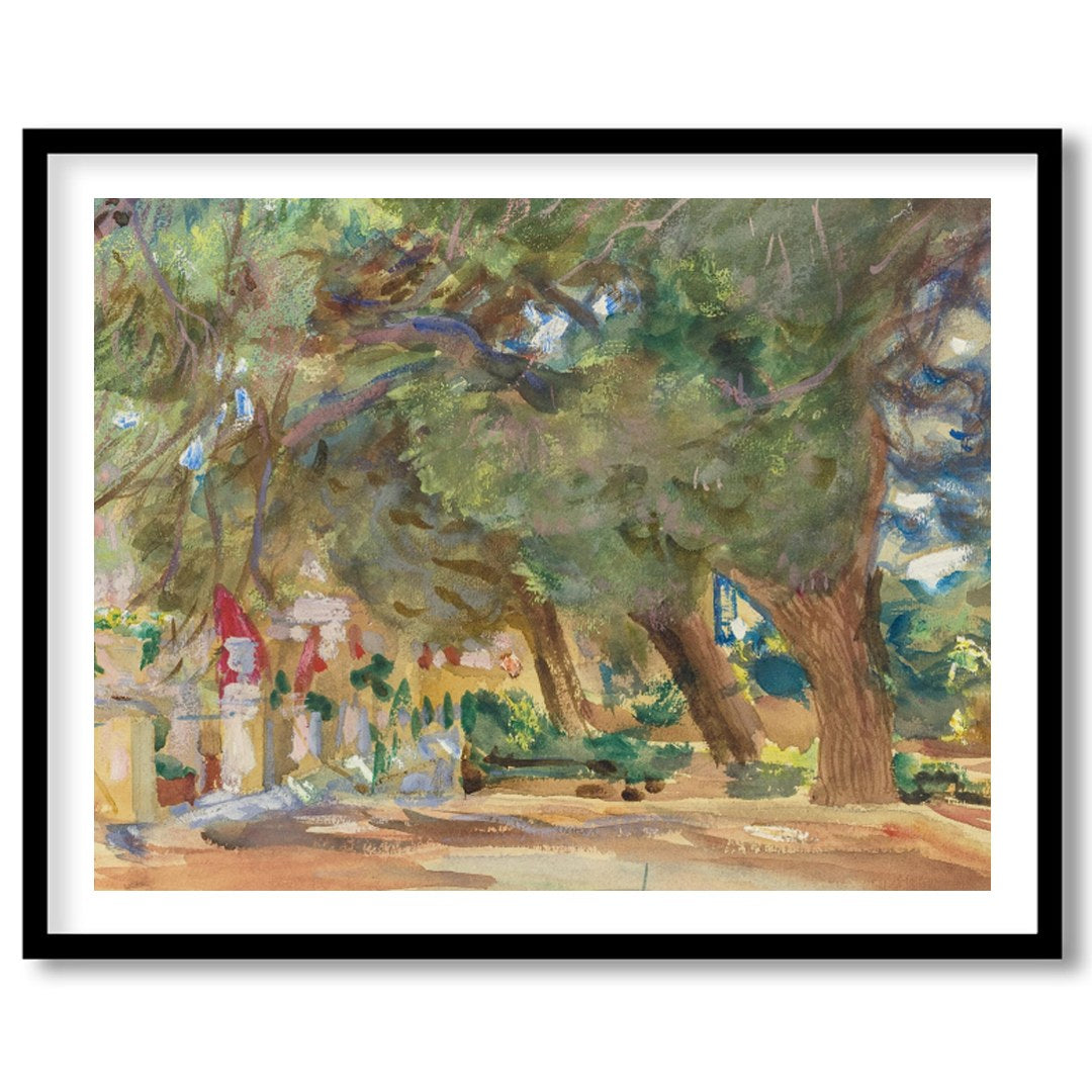 Immerse yourself in the tranquility of nature with this enchanting forest pathway painting. The for living-space