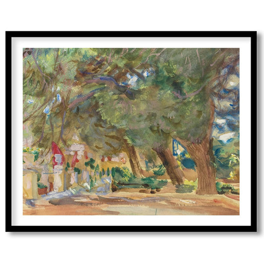 Immerse yourself in the tranquility of nature with this enchanting forest pathway painting. The for living-space