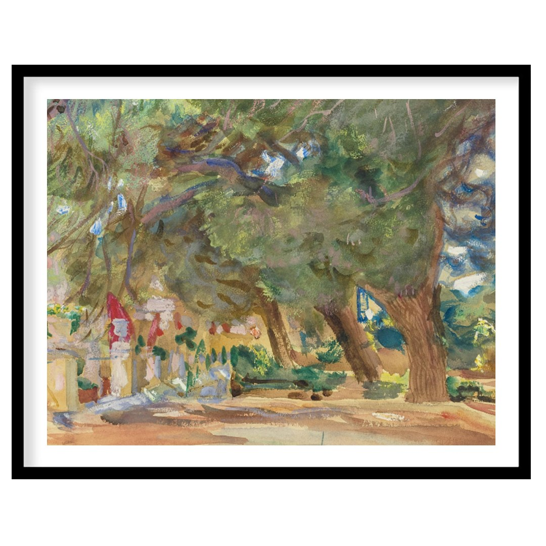 Immerse yourself in the tranquility of nature with this enchanting forest pathway painting. The for living-space