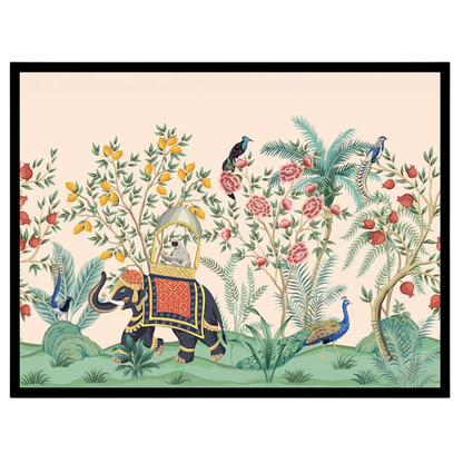 Immerse yourself in the enchanting world of Pichwai with this exquisite artwork, showcasing a for lovely-house