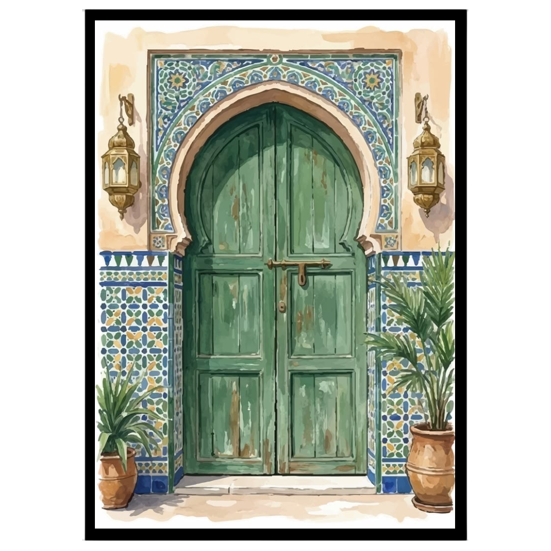 Capture the essence of Mediterranean charm with this stunning wall art featuring an intricately for bedroom