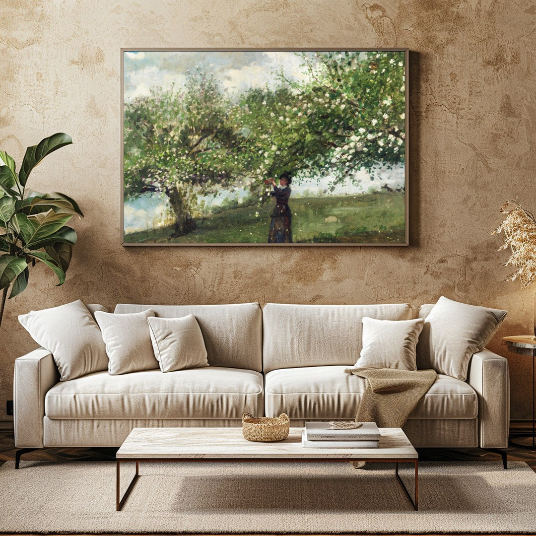 Immerse yourself in the tranquility of nature with this captivating artwork, featuring a serene for Family Room