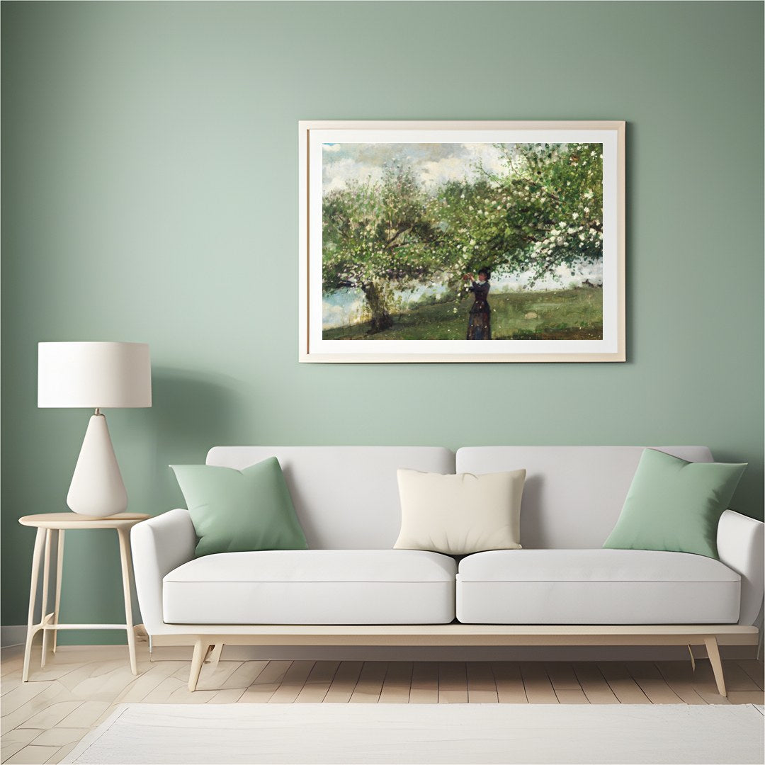 Immerse yourself in the tranquility of nature with this captivating artwork, featuring a serene for Hall