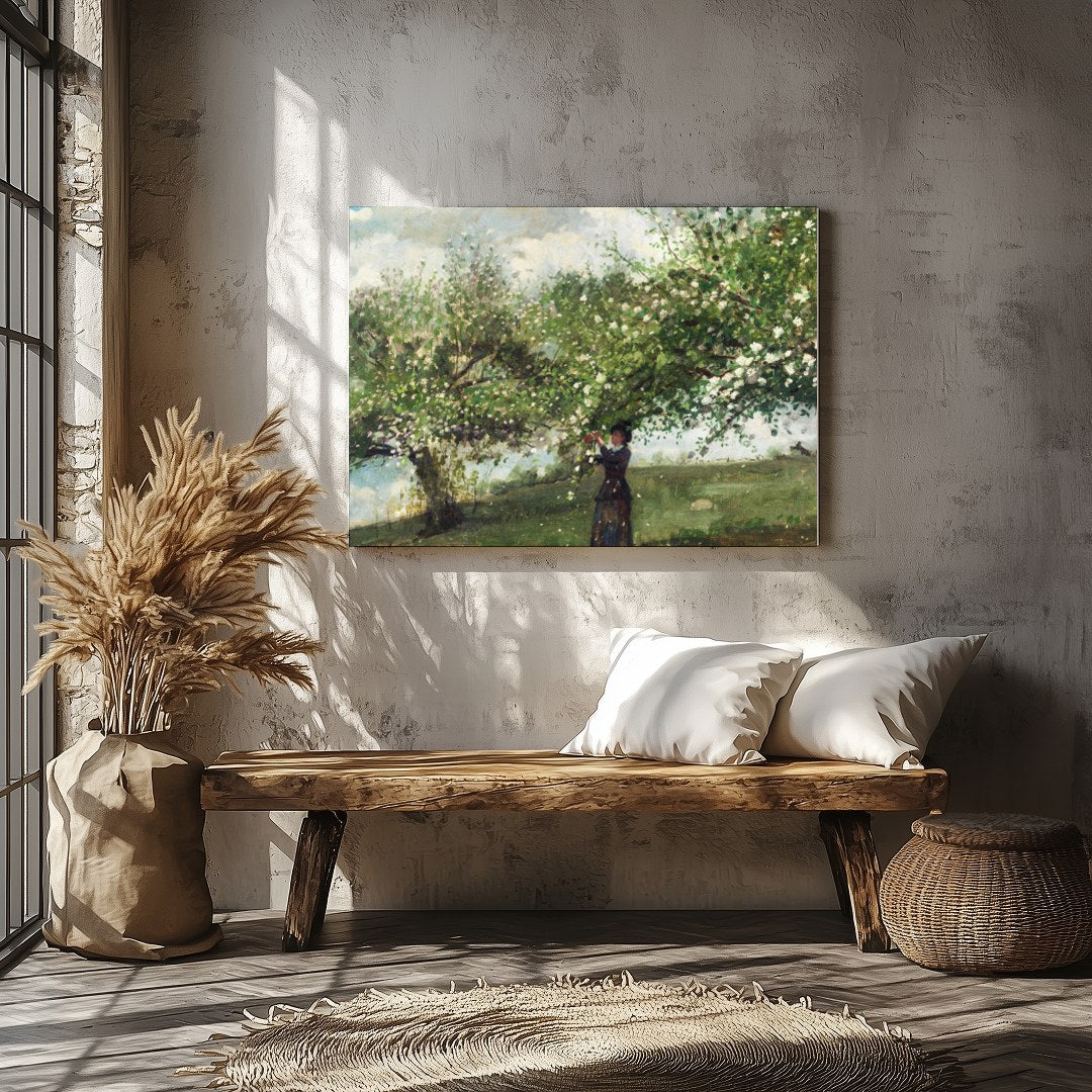 Immerse yourself in the tranquility of nature with this captivating artwork, featuring a serene for Veranda