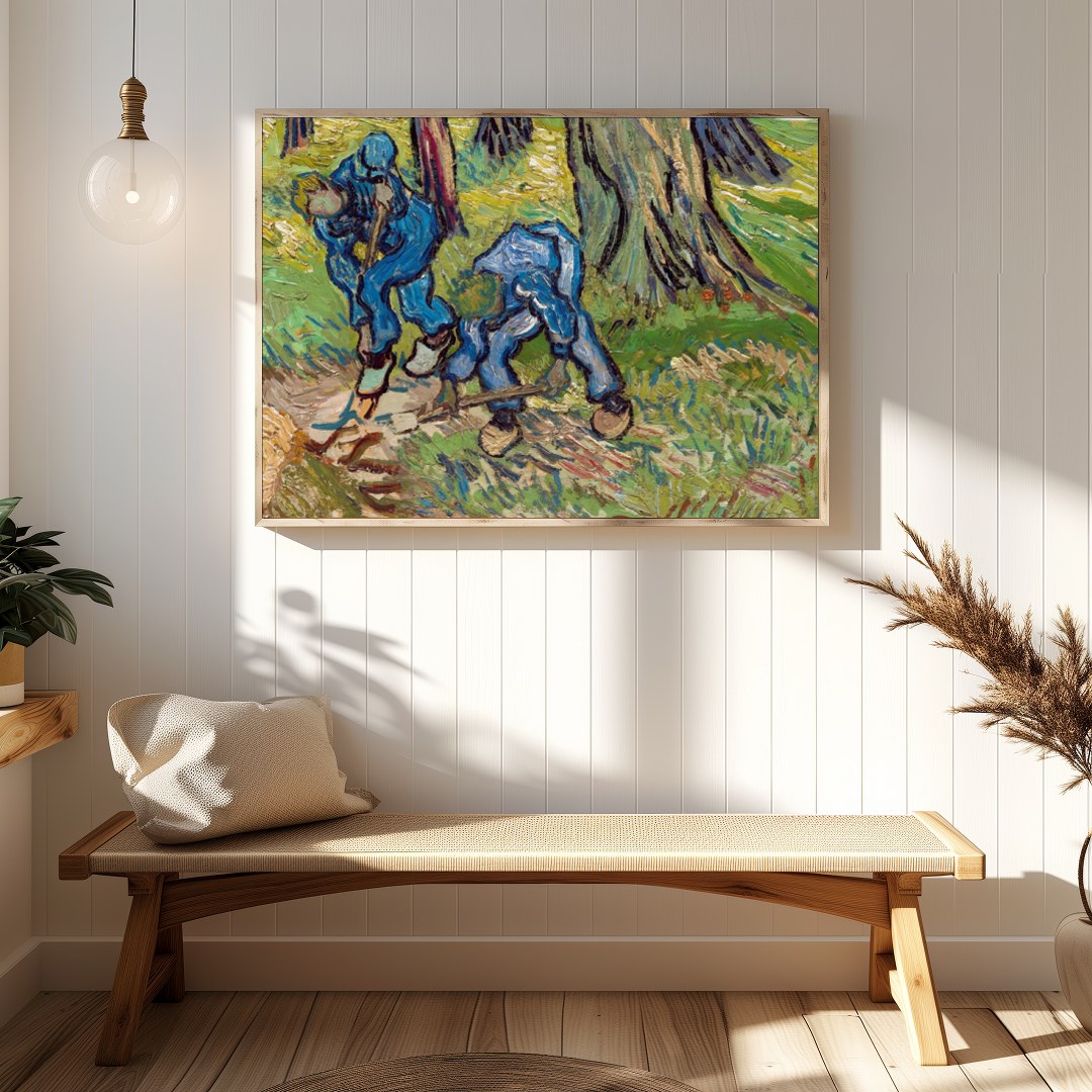 Experience the dynamic energy of this captivating artwork, featuring vivid brushstrokes that bring for Hallway