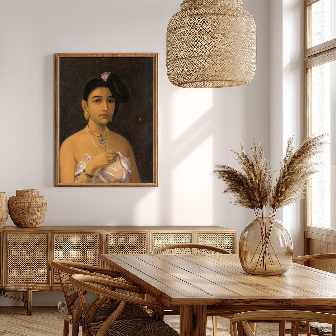 This captivating portrait emanates the grace and elegance of Rajasthani heritage. Featuring for Extra Kitchen