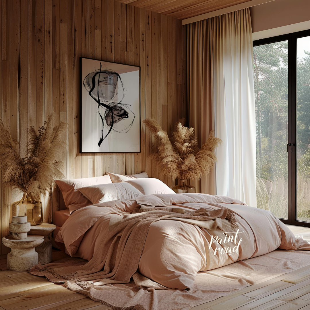 """Ephemeral Forms"" captures a delicate balance between structure and fluidity. The artwork featur… for bedroom