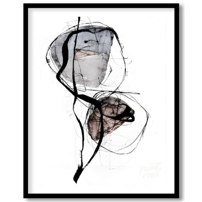 """Ephemeral Forms"" captures a delicate balance between structure and fluidity. The artwork featur… for lovely house