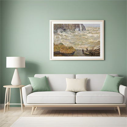 Immerse yourself in the dynamic beauty of 'Ethereal Coastal Vistas,' where the tumultuous sea and for Hall