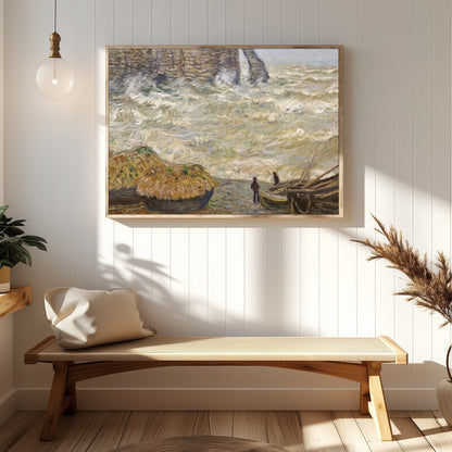 Immerse yourself in the dynamic beauty of 'Ethereal Coastal Vistas,' where the tumultuous sea and for Hallway