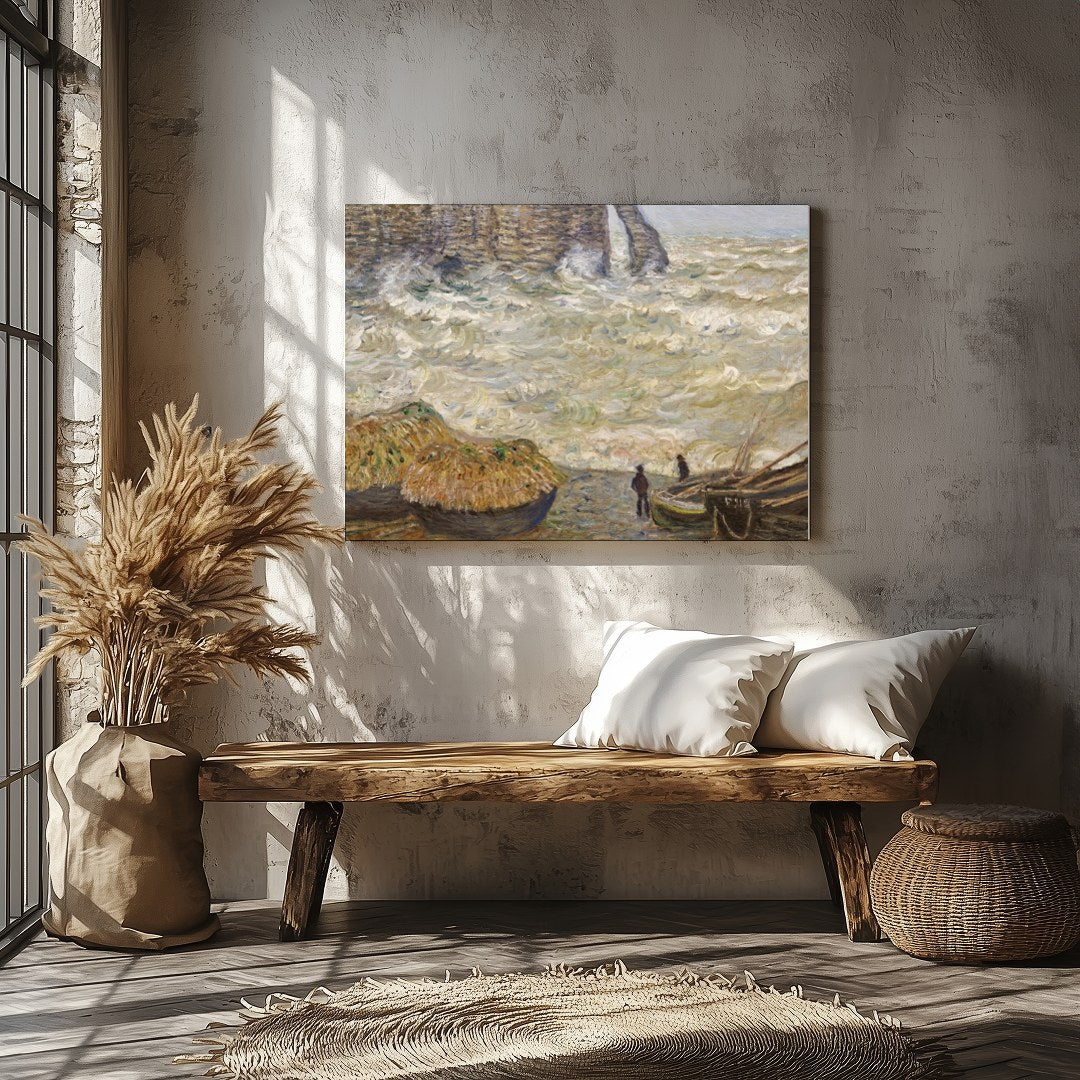 Immerse yourself in the dynamic beauty of 'Ethereal Coastal Vistas,' where the tumultuous sea and for Veranda