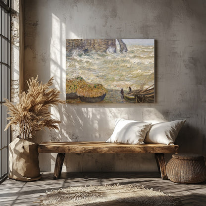 Immerse yourself in the dynamic beauty of 'Ethereal Coastal Vistas,' where the tumultuous sea and for Veranda