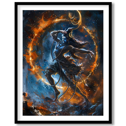 Immerse yourself in the mystique of the cosmos with 'Ethereal Dance of the Celestial Being'. This for abode