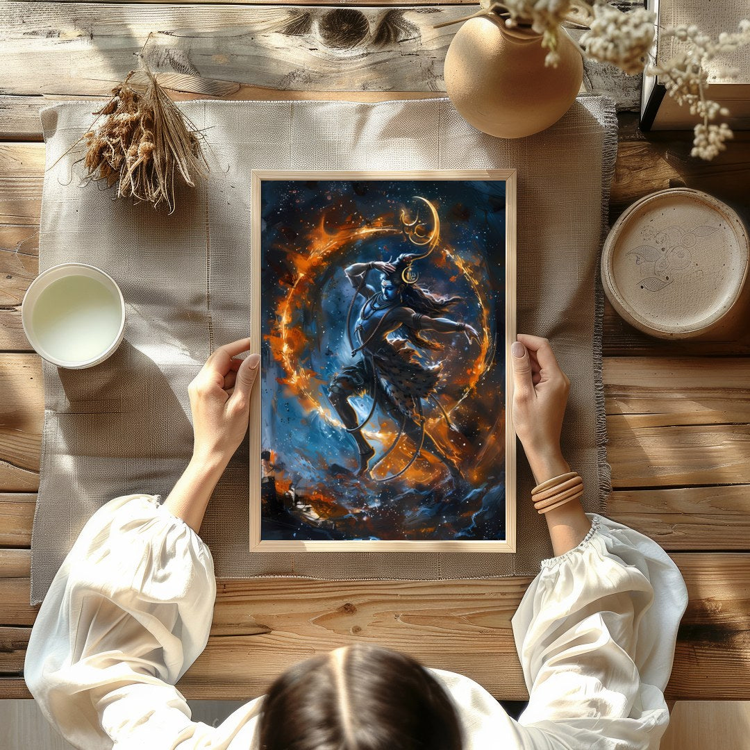 Immerse yourself in the mystique of the cosmos with 'Ethereal Dance of the Celestial Being'. This for decor