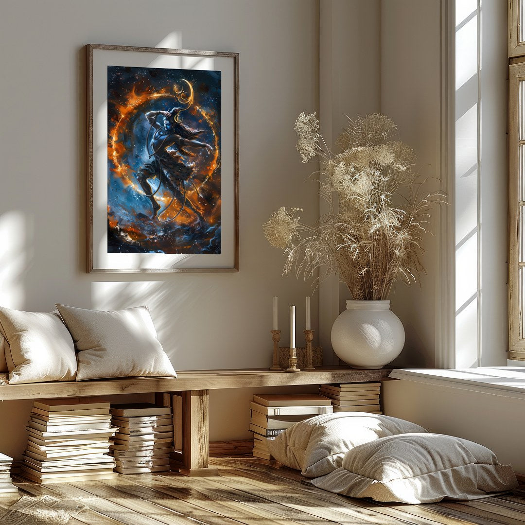 Immerse yourself in the mystique of the cosmos with 'Ethereal Dance of the Celestial Being'. This for interior