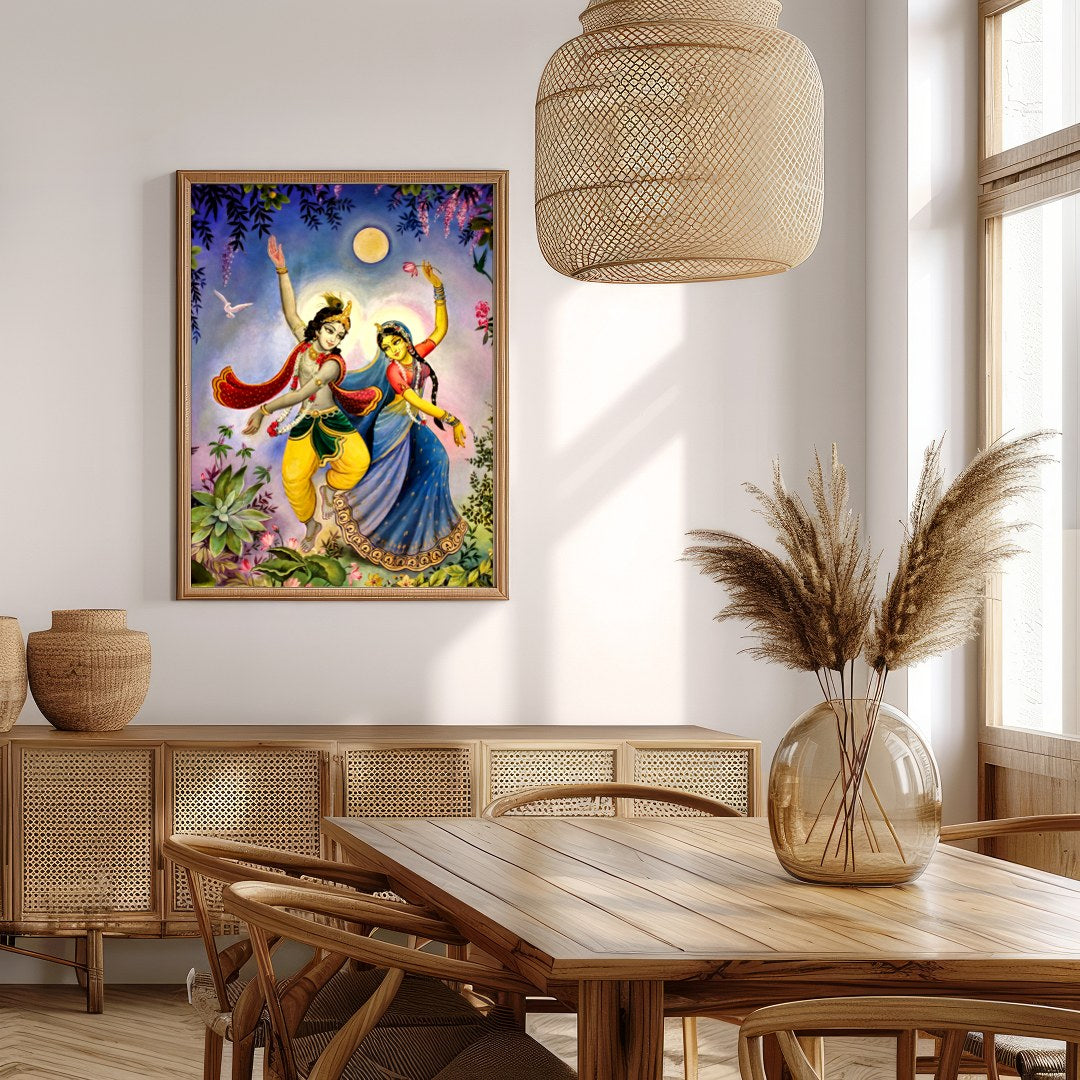 This captivating artwork portrays a mystical dance under the serene glow of a full moon. The for Extra Kitchen
