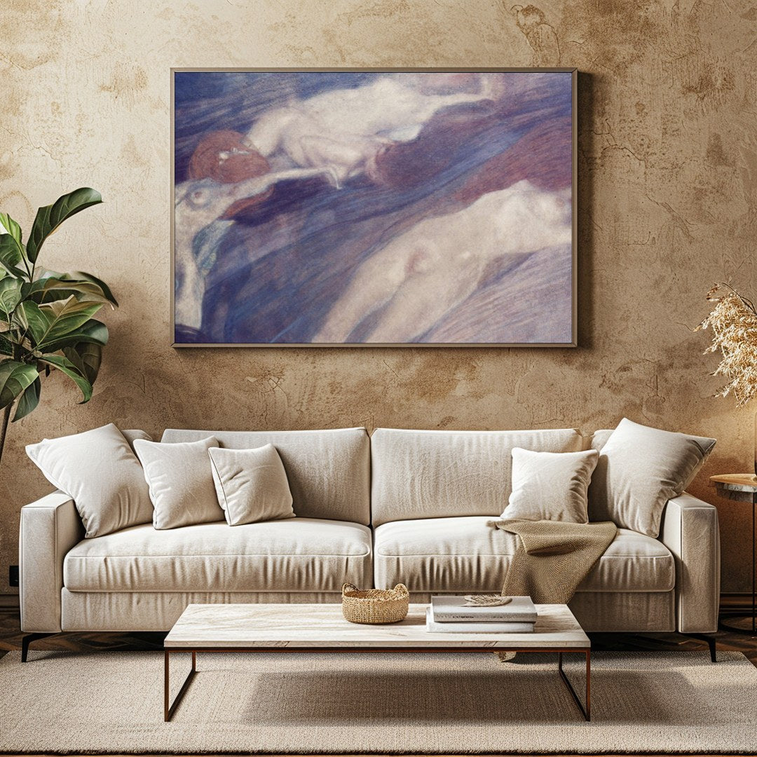 Immerse yourself in the mystical allure of 'Ethereal Dreamscape Trio,' a masterful fusion of for Family Room