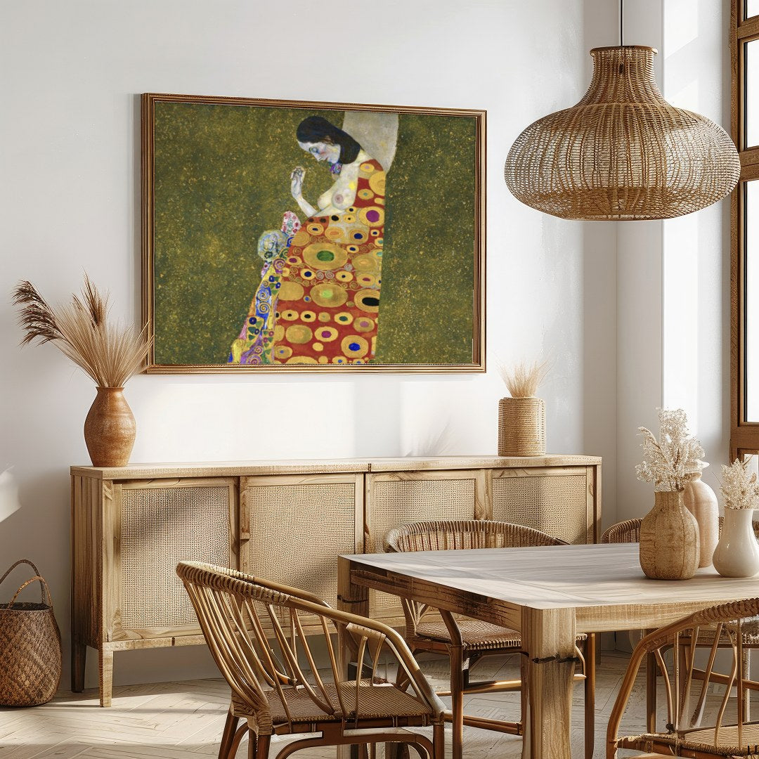 This captivating piece draws the viewer into a rich tapestry of swirling golds and intricate for Dining