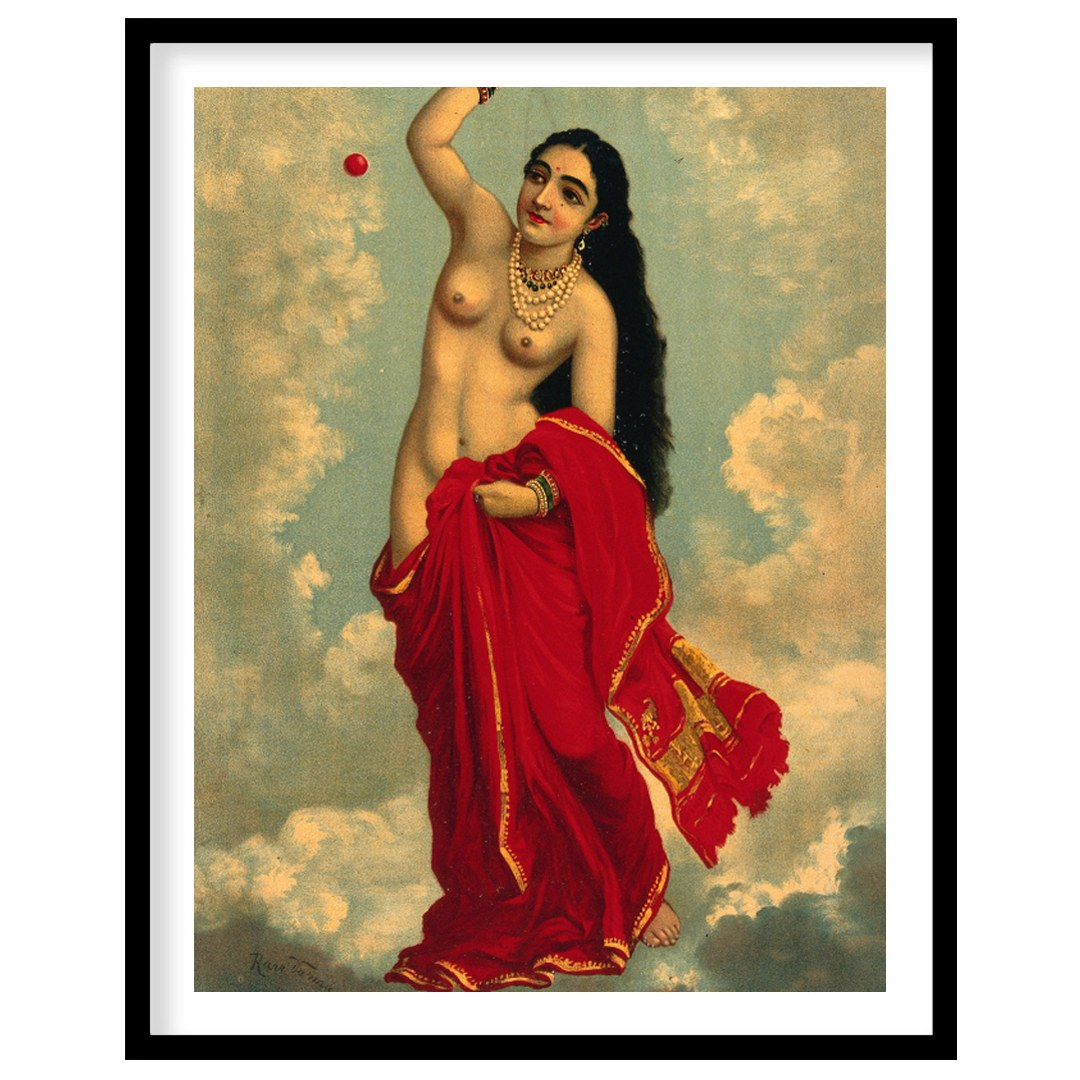 Capture the divine essence with this striking artwork featuring a celestial figure adorned in for house