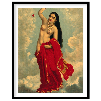 Capture the divine essence with this striking artwork featuring a celestial figure adorned in for house