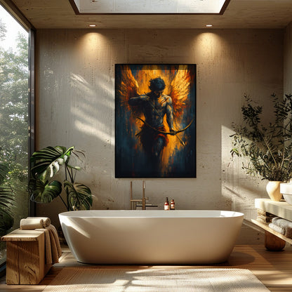 Discover the mesmerizing interplay between shadow and light in this captivating artwork. The for Bathroom